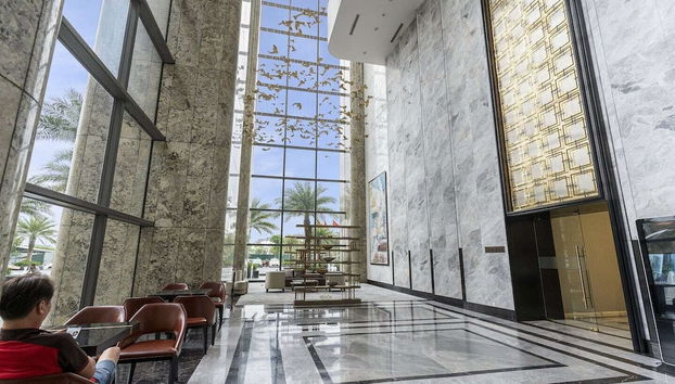 Zona de estar del vestíbulo