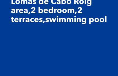 Apartamento Carlos , Lomas de Cabo Roig area,2 bedroom,2 terraces,swimming pool - Foto 3