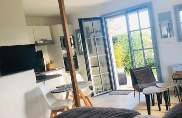 Bel Air Studios-Terrasse couverte-Jardinet-Vue Pont de Normandie-Parking privé - Foto 14