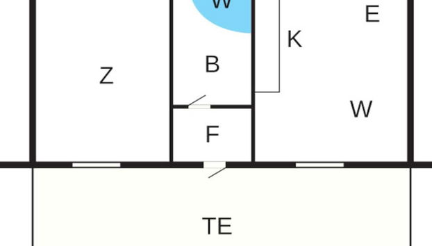 2 Person Holiday Home in Hojer - Foto 3, Plano