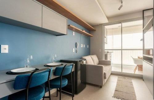 Studio Decorado Moderno ao lado Metrô Giovanni com Varanda - Acomoda até 4 pessoas - Foto 10