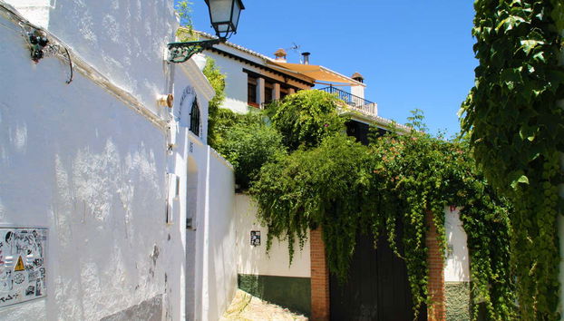 Disfrutando del tour por los cármenes de Granada