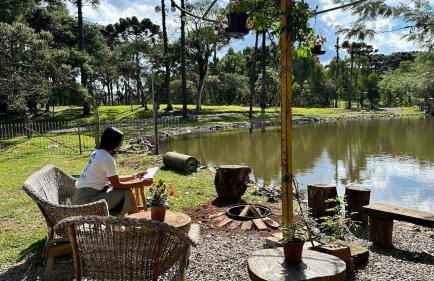 Refúgio em gramado com vista - Foto 19
