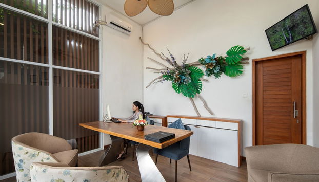 Zona de estar del vestíbulo