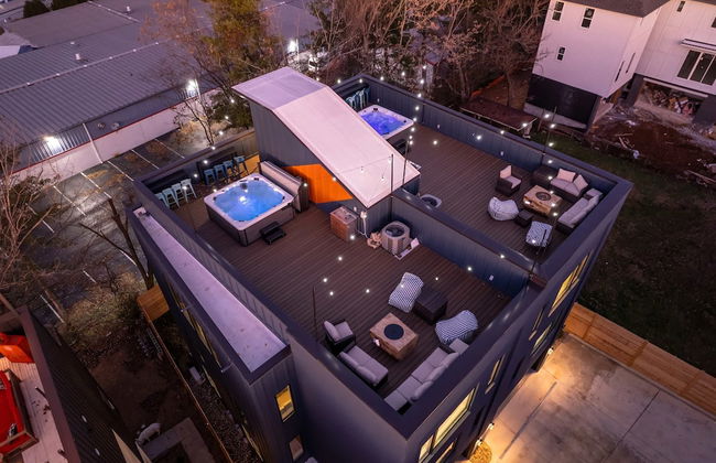 Luxury Hot tub Rooftop Deck Game Room Nashville - Foto 56