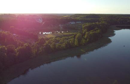 Mazurski Domek Papy Smerfa plaża pomost jezioro prywatny staw gospodarstwo pasieka - Foto 35