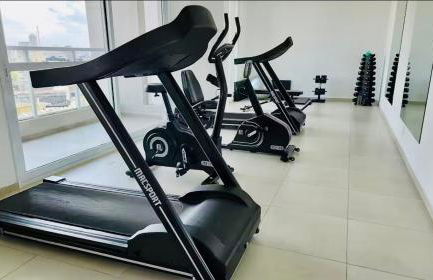 Studio 124 luxuoso, novo, bem equipado com ar condicionado e cozinha completa - Centro Mogi - Foto 63