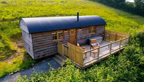 Fern Luxury Cabin Great Couples Getaway North Devon - Foto 1, Garden, Garden view