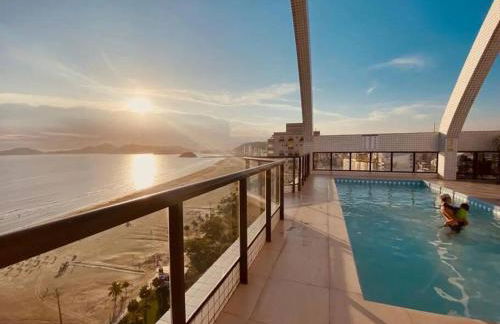 Flat moderno com vista para o mar e varanda! - Foto 39