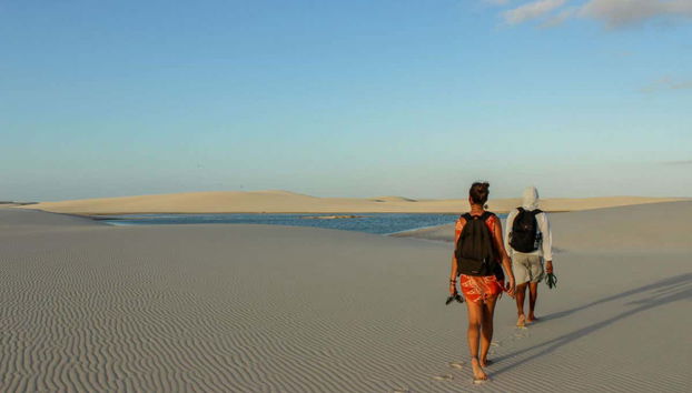 Desfrutando da caminhada