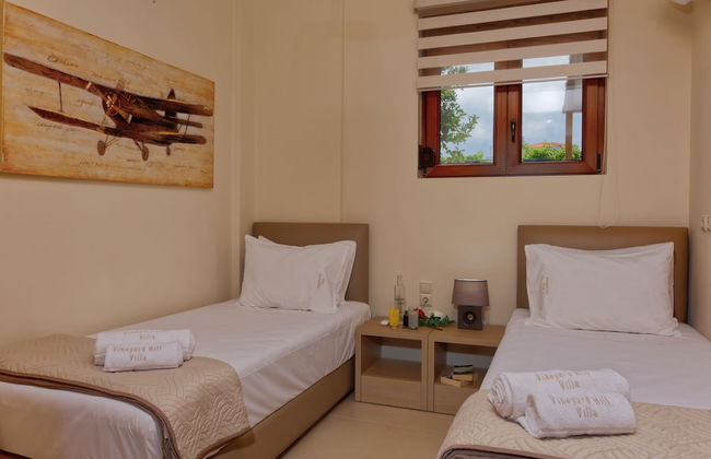 Cretan Vineyard Hill Villa Private Pool, Panoramic View, Beautiful Vineyard - Photo 6