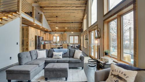 Modern Lakeside Chalet on Crow Wing Chain with Dock! - Foto 5