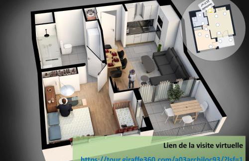 Roi de la Seine à Paris, stade, Gare parking et terrasse - Foto 7