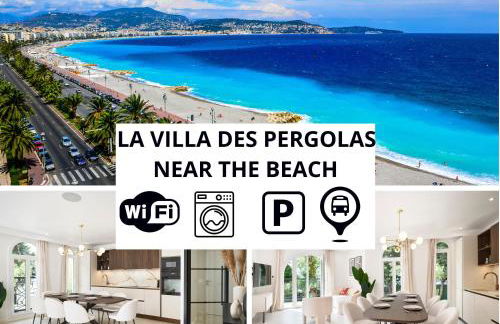 VILLA DES PERGOLAS -6 Bdrs - 5 bathrs -Parking -Jardin -JACUZZI -TRAMstation , 10 min beach - Foto 43