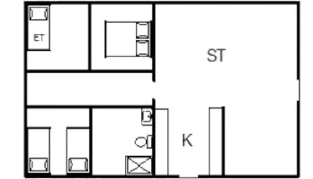 6 Person Holiday Home in Hemmet - Foto 3, Plano