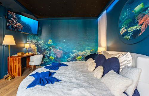 CathyVoyages - Ciel étoilé - Bord de Mer - Parking gratuit - Vidéoprojecteur - Lit rond - La Paillote Strasbourgeoise - Photo 10