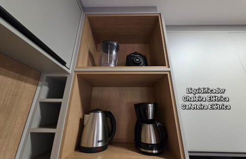 Flat novo e moderno, 4 pessoas ao lado do Paraguai - Foto 15