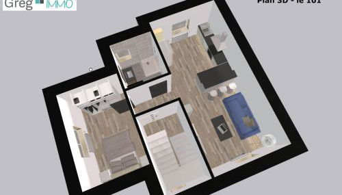 Le 101-GregIMMO-Appart'Hôtel - Foto 3