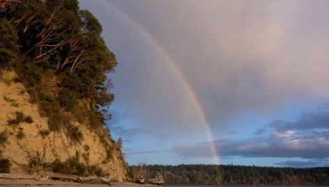 Amazing Sunrise at Coastal Luxury Cabin Rental on Herron Island with Fire Pit and Paddle Boarding near Olympia, Washington - Foto 4