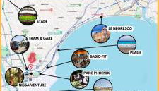 Grand Appartement, 2 ou 3 ou 4 pieces, tramway sur place, proche gare sncf St Augustin 5 min, aéroport à 7 min, plage ou Allianz riviera 10 min, palais nikaia 2 min , supermarché sur place, parking possible si disponible ou payant à 1000 metre - Foto 5