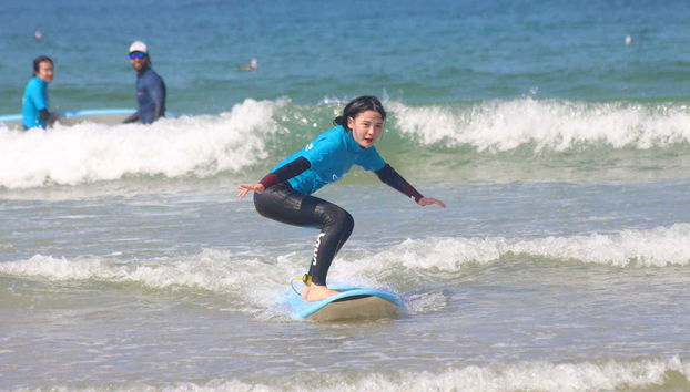 Cogiendo olas en Matosinhos