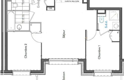 Appartement neuf 3 pièces aux Saisies, 6 pers, parking inclus - FR-1-293-388 - Foto 2