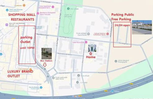 Le Cartier Appt F3, 7mn Disneyland, Parking,Terrace - Foto 56