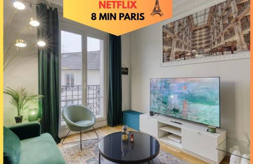 -L'émeraude de Louis XVI- Idéal pour Couple-Solo-Pro 8min de Paris-1min de la gare - Foto 1