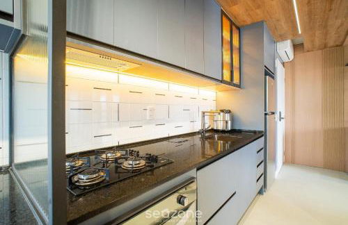 Estadia tranquila e completa em prédio com piscina – VPD - Foto 36