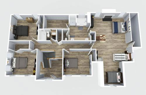 Deck, BBQ Grill, Backyard Fire Pit, Pool, Jacuzzi Tub, 65 inch TV - Foto 4