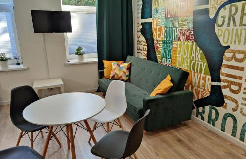 Noclegi Duet House Green Harmony Studio wejście na kod CENTRUM Ptak, Orientarium, Mandoria, Fala, Centrum Zdrowia Matki Polki, bezpłatny parking, klimatyzacja - Foto 17