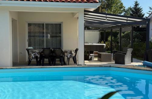 Belle Maison MALOU climatisée calme, piscine, jacuzzi 3km plage Labenne Capbreton - Foto 5