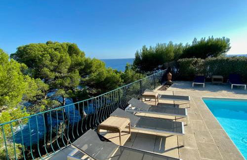 Grande villa familiale vue mer avec piscine - domaine privé à St Cyr sur Mer - Foto 75