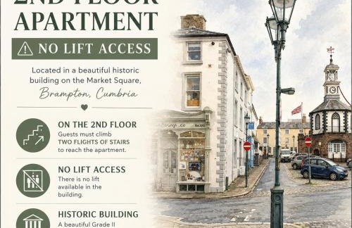 Penthouse Retreat - 2 bed flat, sleeps 4 - Brampton Town Centre, Hadrians Wall - Foto 4