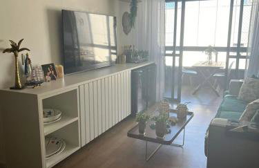 Apartamento completo na melhor praia da grande João Pessoa 40 metros da praia - Foto 1