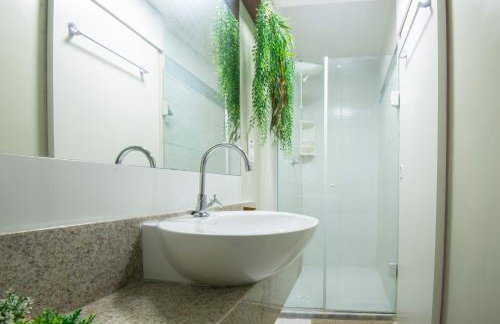 Studio perto da praia MAR, ar condicionado, estacionamento - Foto 10