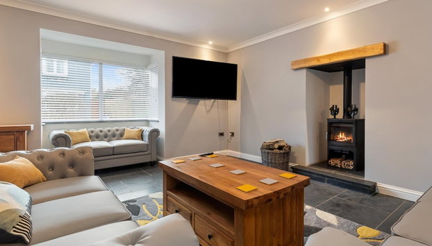 Maynor - Large Luxury House, Log Burner, Central Location - Foto 2, Habitación