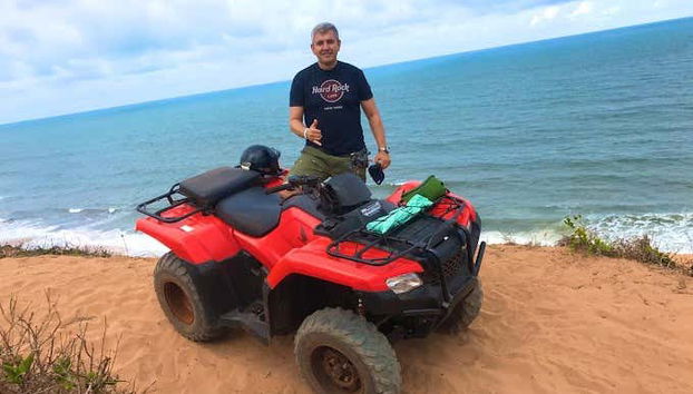 Prêt pour le parcours en quad