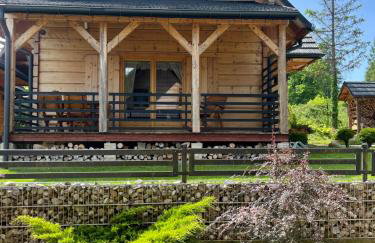 Borowikowe Zacisze drewniane domy z kominkami - Foto 65