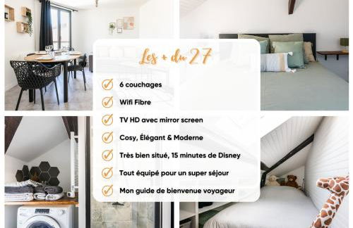 Le 27 - Appartement Cosy - Disney 15min - Foto 37