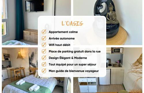 Oasis - Wifi, Clim, Vue, Équipé - Foto 10