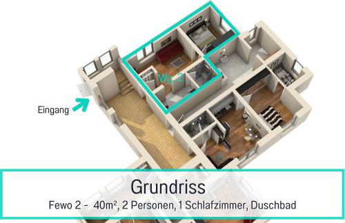 Usedom-Apartmenthaus Zinnowitz Ruhige Lage nahe Ostsee - Foto 13
