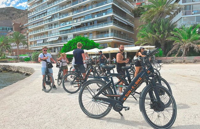 Excursão pela costa de bicicleta elétrica em Alicante com lago de peixes Román e mergulho com snorkel - Foto 6
