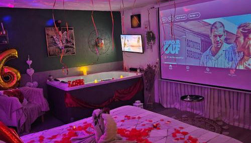 App jacuzzi & piscine privée - loveroom - Suite Emeraude - Foto 4