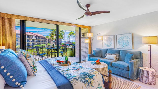 Papakea Oceanview Studio 0 Bedroom Condo by RedAwning - Foto 4, Habitación