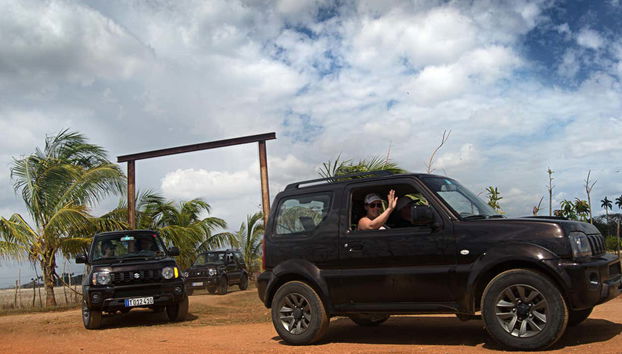 Le auto del Jeep Safari a Yaguajay