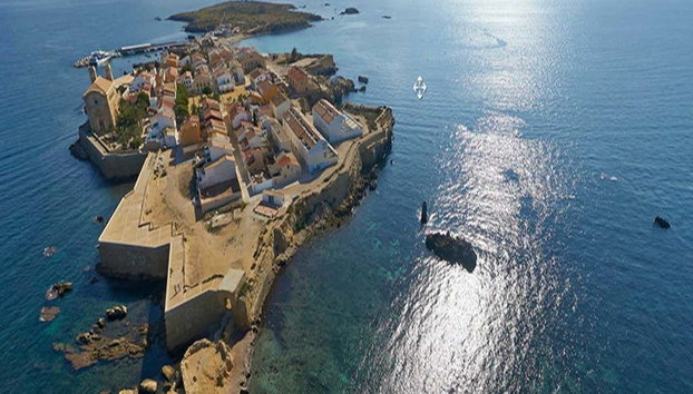 Excursión a la isla de Tabarca y el palmeral de Elche - Foto 2, Vista aérea de Tabarca