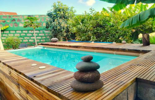 Villa Canaria piscina jacuzzi jardín - Foto 35