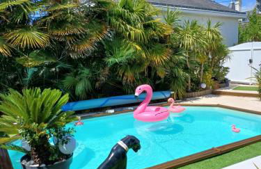 maison calme avec piscine palmiers 300m de la plage pornichet centre - Foto 1