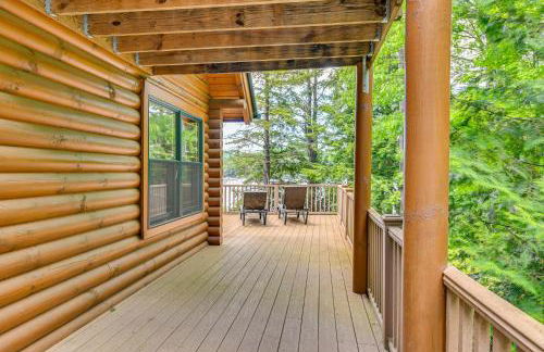 Lakefront Corinth Log Home Private Dock, Fire Pit - Foto 34